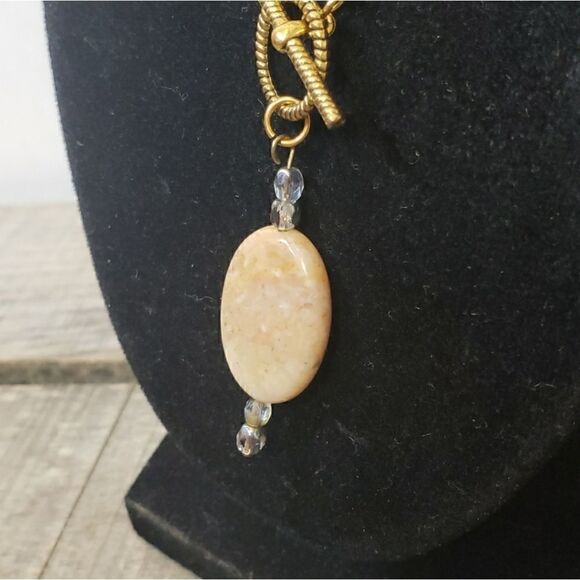 ARTISAN Toggle Polished Stone Necklace - Picture 2 of 6